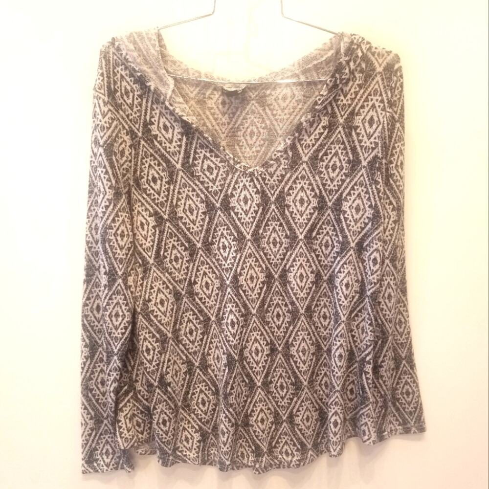 Joe Boxer‎ Boxy Sweater Lightweight Black & White Size 1X